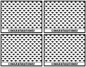 Congratulations Graduation Card 5x4 - Dots and Bows Designs