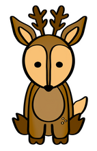 Load image into Gallery viewer, Deer Cutter - Dots and Bows Designs