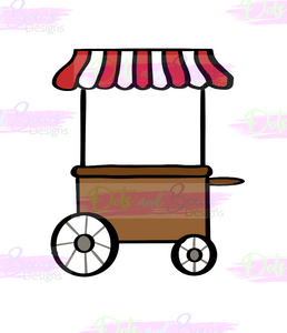 Food Cart Cutter - Dots and Bows Designs