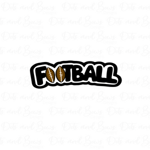 Football Cutter - Dots and Bows Designs