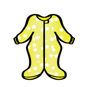 Footed PJs Cutter - Dots and Bows Designs