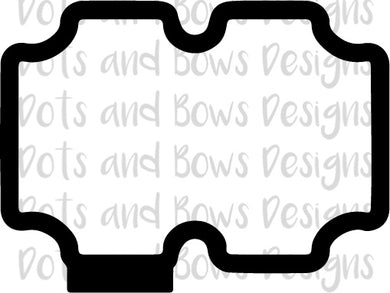 Kerrie Plaque Cutter - Dots and Bows Designs