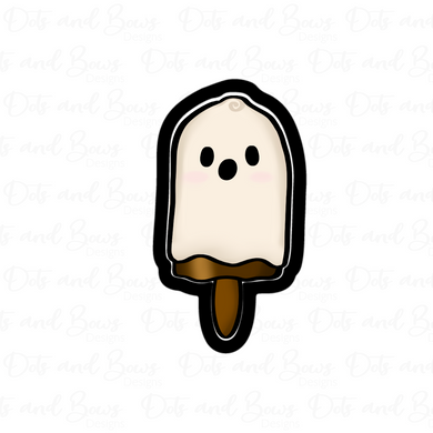 Tall Ghost Popsicle Cutter - Dots and Bows Designs