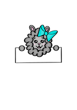 Load image into Gallery viewer, Girl Sheep Plaque Cutter - Dots and Bows Designs