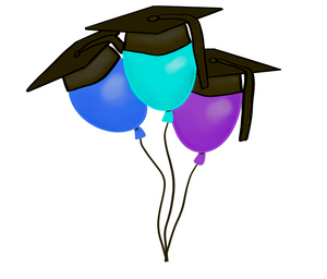 Grad Balloons Cutter - Dots and Bows Designs