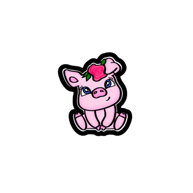 Happy Flower Pig Cutter
