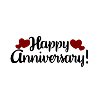 Load image into Gallery viewer, Happy Anniversary Lettering Stencil Digital Download