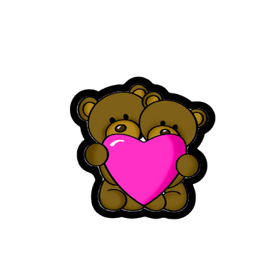 Heart Bear Duo Cutter