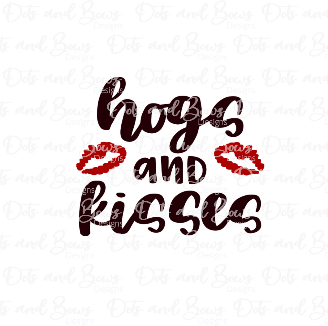 Hogs and Kisses 2-piece Stencil