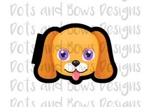 Load image into Gallery viewer, Puppy Face Cutter - Dots and Bows Designs