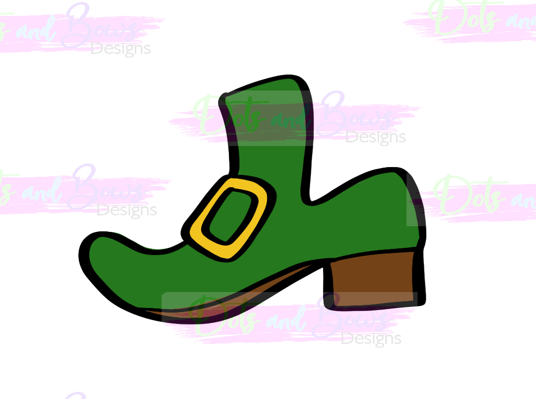 Leprechaun Shoe Cutter - Dots and Bows Designs