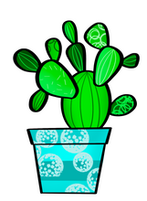 Load image into Gallery viewer, Multi Cactus Cutter - Dots and Bows Designs