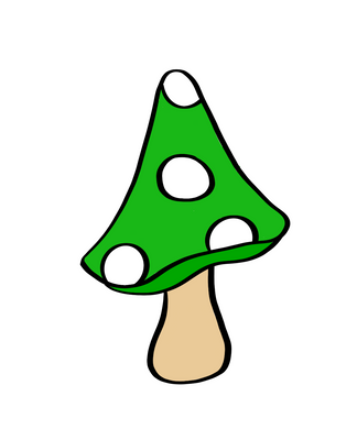 Tall Mushroom STL Cutter File - Dots and Bows Designs