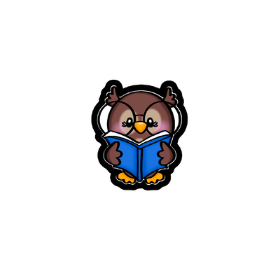 Nerdy Book Owl Cutter