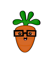 Load image into Gallery viewer, Nerdy Carrot Cutter - Dots and Bows Designs