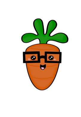 Nerdy Carrot Cutter - Dots and Bows Designs