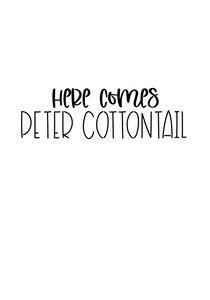 Peter Cottontail Stencil Digital Download - Dots and Bows Designs
