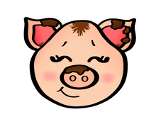 Load image into Gallery viewer, Pig Cutter - Dots and Bows Designs