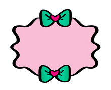 Load image into Gallery viewer, Princess Plaque Cutter - Dots and Bows Designs