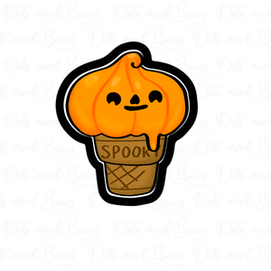 Tall Pumpkin Cone Cutter - Dots and Bows Designs