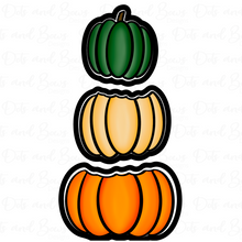 Load image into Gallery viewer, Stacked Pumpkins Platter Cutter Set - Dots and Bows Designs