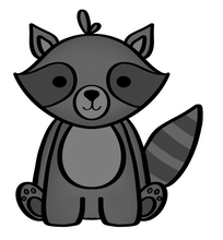 Load image into Gallery viewer, Raccoon Cutter - Dots and Bows Designs