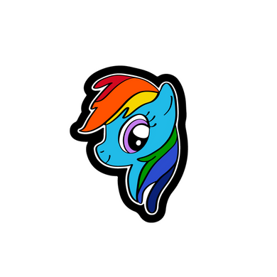 Rainbow Dash Pony STL Cutter Files