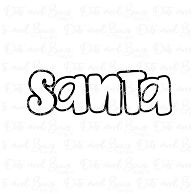 Santa Word Cutter Set