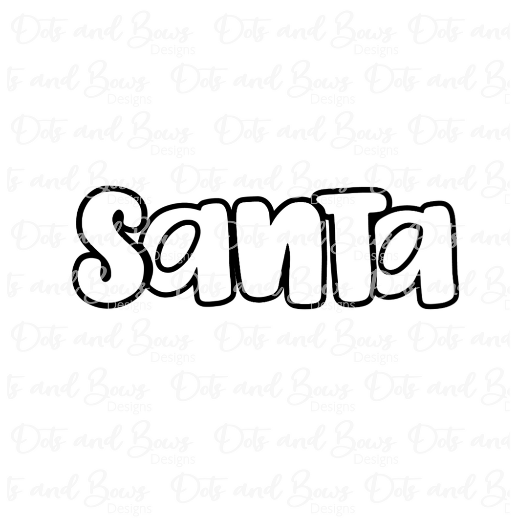 Santa Word Cutter Set