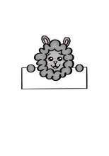 Load image into Gallery viewer, Sheep Plaque Cutter - Dots and Bows Designs