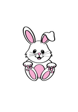 Load image into Gallery viewer, Boy Bunny Cutter - Dots and Bows Designs