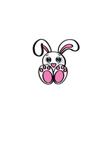 Load image into Gallery viewer, Sitting Bunny Cutter - Dots and Bows Designs