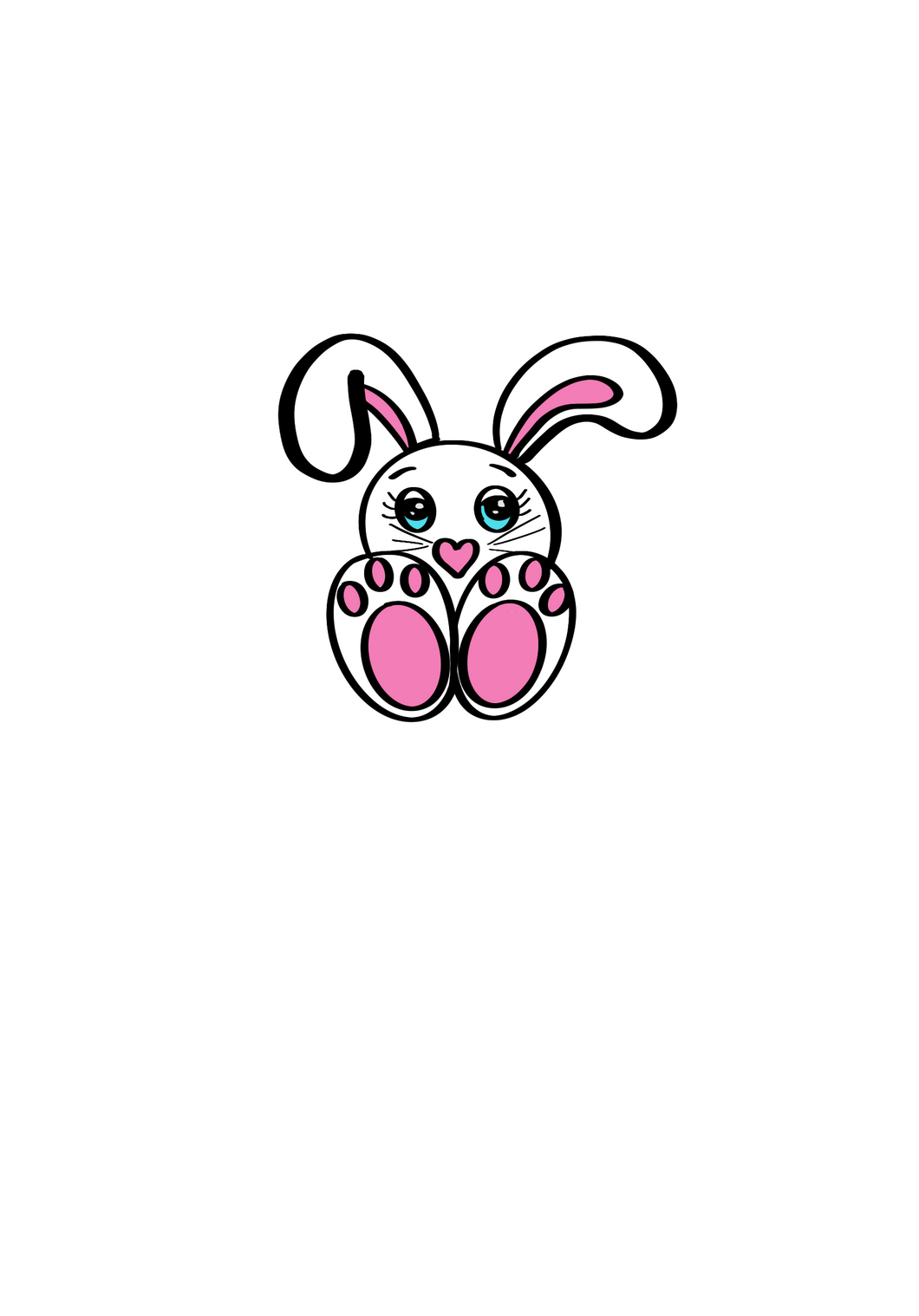 Sitting Bunny Cutter - Dots and Bows Designs