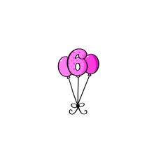 Load image into Gallery viewer, Six Balloon Bunch Stencil Digital Download