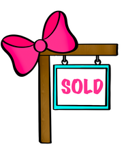 Load image into Gallery viewer, Bow Sold Sign Cutter - Dots and Bows Designs