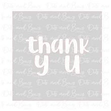 Load image into Gallery viewer, Thank You Lettering Stencil Digital Download