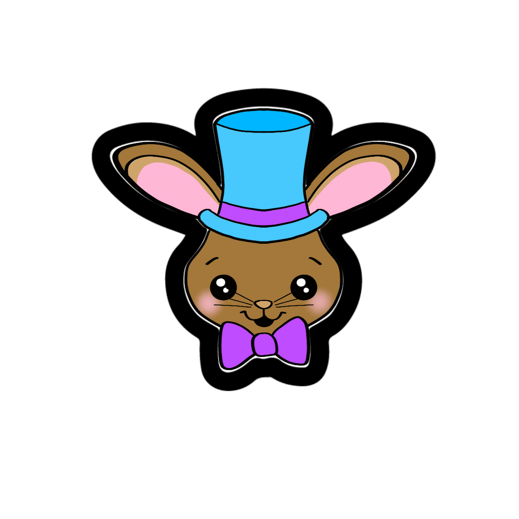 Top Hat Bunny Face Cutter