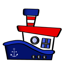 Load image into Gallery viewer, Tug Boat Cutter - Dots and Bows Designs