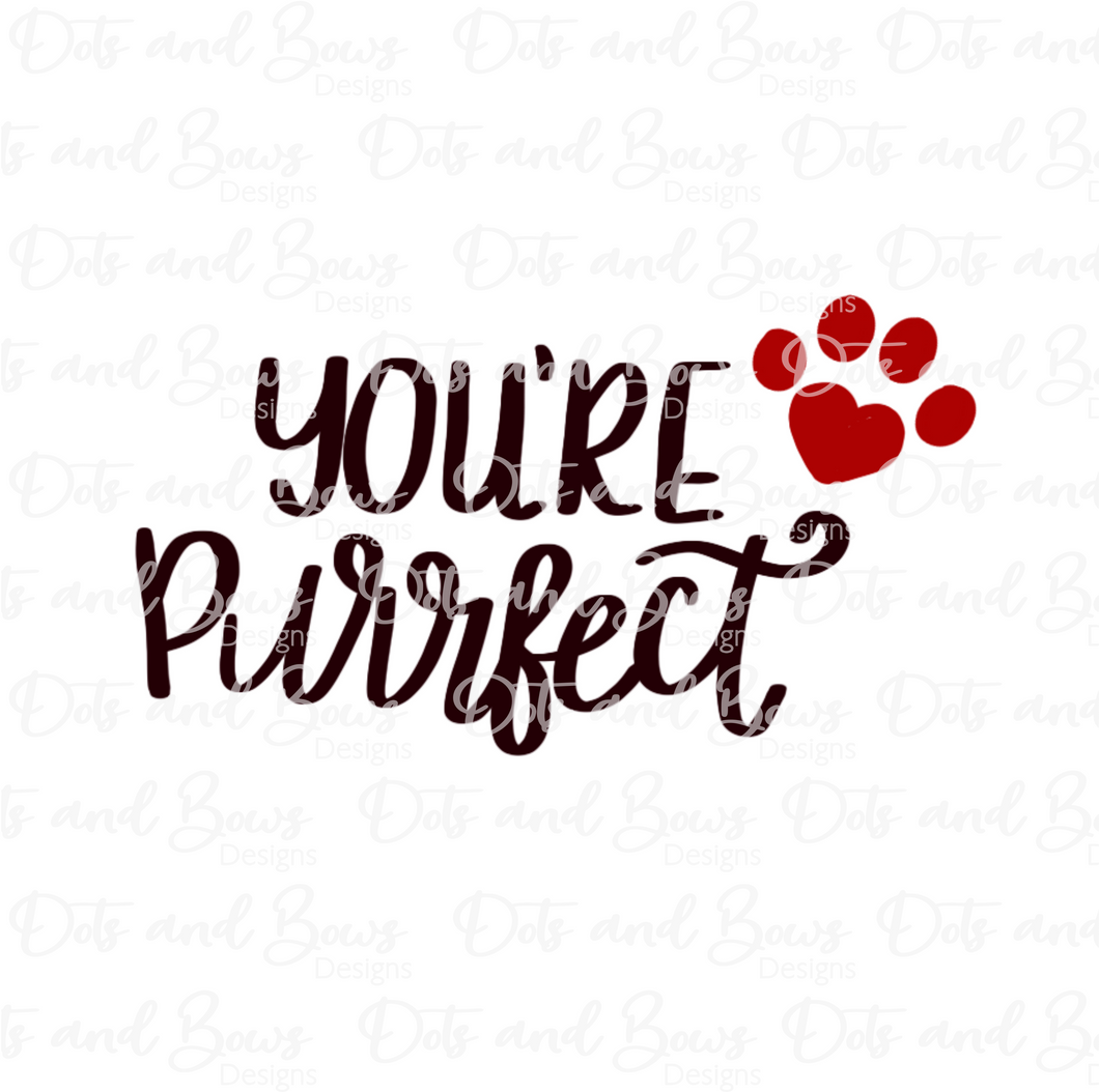 You're Purrfect 2-piece Stencil